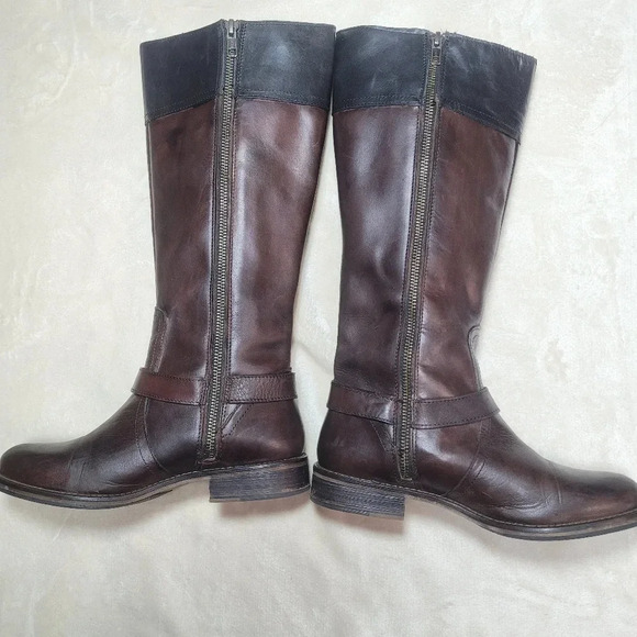 Wolverine Brown and Black Leather Knee-High Boots 6.5 - Picture 5 of 11